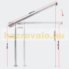 Entrance stair railing without stainless steel cross bar 200 cm