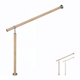   Bejárati lépcsőkorlát rozsdamentes acél és alumínium korlát 150 cm fa hatású