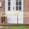 Bejárati lépcsőkorlát szálcsiszolt rozsdamentes acél 150 cm átmérője 42 mm 