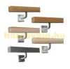 Lépcsőkorlát rozsdamentes acél 40x40 mm szögletes kapaszkodó 120 cm korlát 2 tartóval