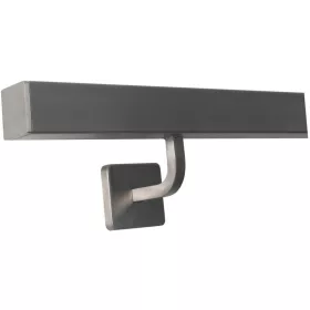   Lépcsőkorlát rozsdamentes acél tartóval 40x40 mm szögletes kapaszkodó 170 cm teljes rozsdamentes acélból