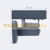 Stair railing galvanized steel 100 cm railing in anthracite color