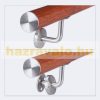 Stair railing stainless steel and aluminum 100 cm railing with oak effect