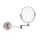 Cosmetic wall mirror, triple magnification, chrome-plated copper