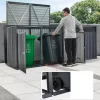Fém kuka tároló ház 4×240 liter zárható, időjárásálló kukatároló