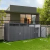 Fém kuka tároló ház 4×240 liter zárható, időjárásálló kukatároló