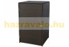 Garden bin storage polyrattan trash bin storage for 120 liter bin, brown
