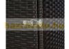 Garden bin storage polyrattan trash bin storage for 120 liter bin, brown