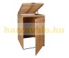 Garden bin storage wooden trash bin storage for storing 1 80-240 liter bin, natural