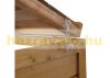 Garden bin storage wooden trash bin storage for storing 1 80-240 liter bin, natural