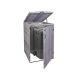 Garden bin storage wooden trash bin storage for storing 1 80-240 liter bin, gray