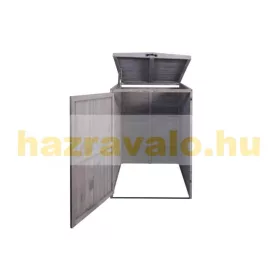   Kerti kukatároló fa szemeteskuka tároló 1 db 80-240 literes kuka tárolására szürke