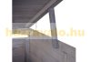 Garden bin storage wooden trash bin storage for storing 1 80-240 liter bin, gray