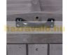Garden bin storage wooden trash bin storage for storing 1 80-240 liter bin, gray