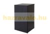 Garden bin storage polyrattan trash bin storage for 120 liter bin black