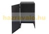 Garden bin storage polyrattan trash bin storage for 120 liter bin black