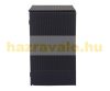 Garden bin storage polyrattan trash bin storage for 120 liter bin black