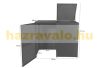 Garden bin storage polyrattan trash bin storage 2x120 liters brown 