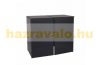 Garden bin storage polyrattan trash bin storage 2x120 liters black