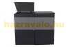Garden bin storage polyrattan trash bin storage 2x120 liters black