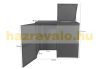Garden bin storage polyrattan trash bin storage 2x120 liters black