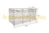 Garden bin storage wooden trash bin storage for storing 3 80-240 liter bins, anthracite