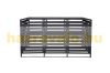 Garden bin storage wooden trash bin storage for storing 3 80-240 liter bins, anthracite