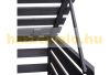 Garden bin storage wooden trash bin storage for storing 3 80-240 liter bins, anthracite