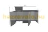 Garden bin storage polyrattan trash bin storage 3x120 liters brown
