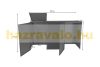 Garden bin storage polyrattan trash can storage 3x120 liters black