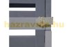 Garden bin storage wooden trash bin storage for storing 3 80-240 liter bins, gray