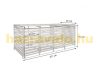 Garden bin storage wooden trash bin storage for storing 4 80-240 liter bins, anthracite