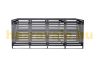 Garden bin storage wooden trash bin storage for storing 4 80-240 liter bins, anthracite