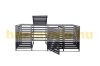 Garden bin storage wooden trash bin storage for storing 4 80-240 liter bins, anthracite
