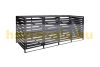 Garden bin storage wooden trash bin storage for storing 4 80-240 liter bins, anthracite