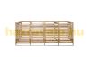Garden bin storage wooden trash bin storage for storing 4 80-240 liter bins, brown