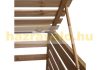Garden bin storage wooden trash bin storage for storing 4 80-240 liter bins, brown