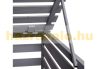 Garden bin storage wooden trash bin storage 4 bins for storing 80-240 liter bins gray