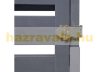 Garden bin storage wooden trash bin storage 4 bins for storing 80-240 liter bins gray