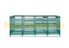 Garden bin storage wooden trash bin storage for storing 4 80-240 liter bins, green