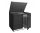 Garden bin storage wooden trash bin storage 2 bins 138x138x105 cm made of anthracite pine wood