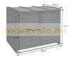Garden bin storage wooden trash bin storage 2 bins 138x138x105 cm made of anthracite pine wood