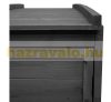 Garden bin storage wooden trash bin storage 2 bins 138x138x105 cm made of anthracite pine wood