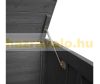 Garden bin storage wooden trash bin storage 2 bins 138x138x105 cm made of anthracite pine wood