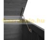 Garden bin storage wooden trash bin storage 3 bins 120x207x104 cm made of anthracite pine wood