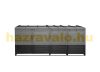 Garden bin storage wooden trash bin storage 4 bins 116x66x92 cm made of anthracite pine wood