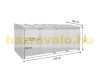 Garden bin storage wooden trash bin storage 4 bins 116x66x92 cm made of anthracite pine wood