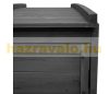 Garden bin storage wooden trash bin storage 4 bins 116x66x92 cm made of anthracite pine wood