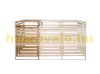  Garden trash can wooden trash can storage for 1 additional trash can suitable for storing 80-240 liter trash brown