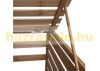  Garden trash can wooden trash can storage for 1 additional trash can suitable for storing 80-240 liter trash brown
